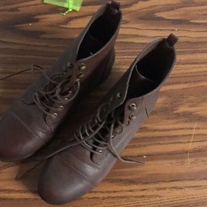Brown Combat Boots